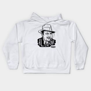 Al Capone Killer Portratis Kids Hoodie